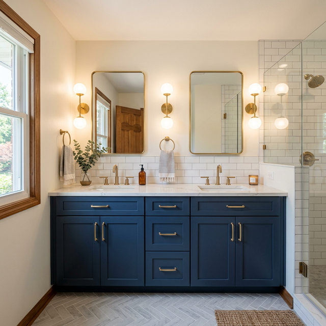 Modern Double Vanity — Vanity Upgrade in Tulsa, OK